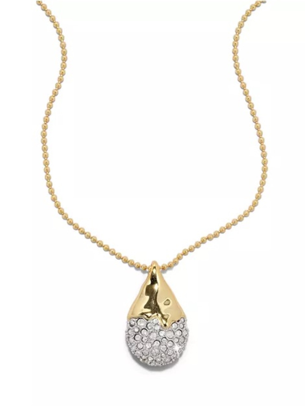 Alexis Bittar Solanales Crystal Pavé Teardrop Necklace (MSRP $245)